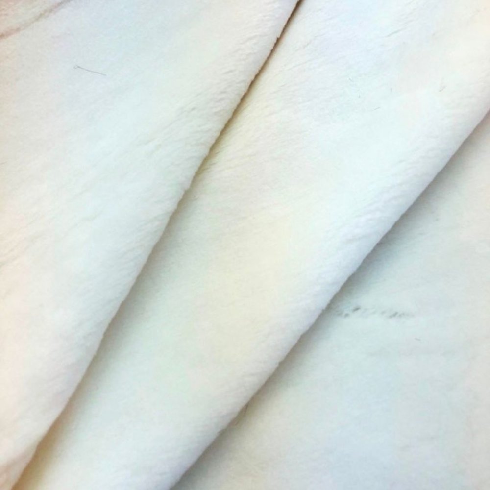 Luxury Ivory Plush Faux Fur Off White